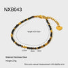 Wholesale Handmade Electroplated Geometric Stainless Steel Beaded Bracelet For Women