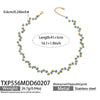 Wholesale Handmade Electroplated Stainless Steel Light Luxury Necklace And Bracelet Set For Women