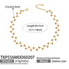 Wholesale Handmade Electroplated Stainless Steel Light Luxury Necklace And Bracelet Set For Women