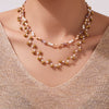Wholesale Handmade Electroplated Stainless Steel Light Luxury Necklace And Bracelet Set For Women