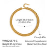 Wholesale Handmade Electroplated Stainless Steel Spring Pattern Jewelry Necklace And Bracelet Set For Women