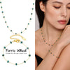 Wholesale Handmade Electroplated Titanium Steel Ferris Wheel Chain Necklace And Bracelet Jewelry For Unisex