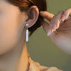 Wholesale Handmade Fashionable S925 Silver Freshwater Pearl Drop Shape Earrings