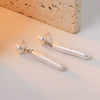 Wholesale Handmade Fashionable S925 Silver Freshwater Pearl Drop Shape Earrings