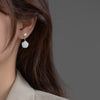 Wholesale Handmade Freshwater Pearl And S925 Silver Needle Flower Earrings For Women
