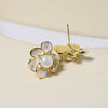 Wholesale Handmade Freshwater Pearl Flower Earrings For Women Highend Sweet And Elegant With Design Sense