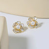 Wholesale Handmade Freshwater Pearl Flower Earrings For Women Highend Sweet And Elegant With Design Sense