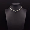 Wholesale Handmade Freshwater Pearl Multi Layer Clavicle And Sweater Chain With Geometric Pattern 925 Silver Retro Style Electroplated