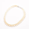 Wholesale Handmade Freshwater Pearl Multi Layer Clavicle And Sweater Chain With Geometric Pattern 925 Silver Retro Style Electroplated