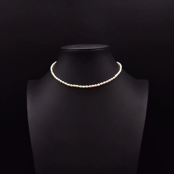 Wholesale Handmade Freshwater Pearl Multi Layer Clavicle And Sweater Chain With Geometric Pattern 925 Silver Retro Style Electroplated