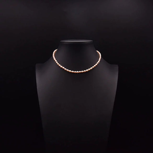 Wholesale Handmade Freshwater Pearl Multi Layer Clavicle And Sweater Chain With Geometric Pattern 925 Silver Retro Style Electroplated
