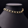 Wholesale Handmade Freshwater Pearl Multi Layer Clavicle And Sweater Chain With Geometric Pattern 925 Silver Retro Style Electroplated