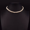 Wholesale Handmade Freshwater Pearl Multi Layer Clavicle And Sweater Chain With Geometric Pattern 925 Silver Retro Style Electroplated
