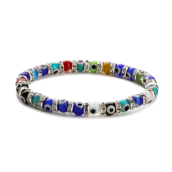 Wholesale Handmade Geometric Agate Stone Beads Stretch Rope Bracelet Unisex