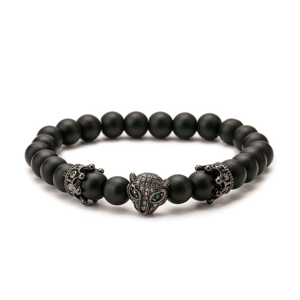Wholesale Handmade Geometric Agate Stone Beads Stretch Rope Bracelet Unisex