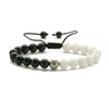 Wholesale Handmade Geometric Agate Tiger Eye Volcanic Stone Unisex Adjustable Bracelet