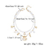 Wholesale Handmade Geometric Alloy Multilayered Necklace For Women Vacation Style