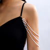 Wholesale Handmade Geometric Fake Pearl Alloy Necklace And Body Chain For Women