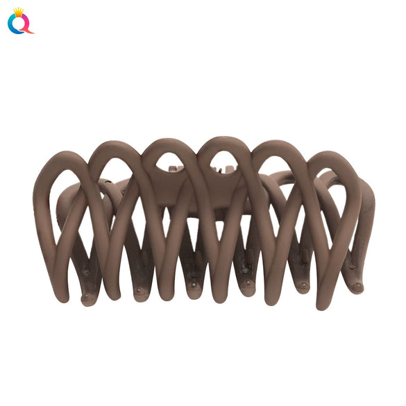 Wholesale Handmade Geometric Fence Cut Out Spray Paint Women's Gripper Large Shark Clip