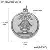 Wholesale Handmade Geometric Fivepointed Star And Ferris Wheel Pendant Necklace For Women Titanium Steel 18K Gold Plated