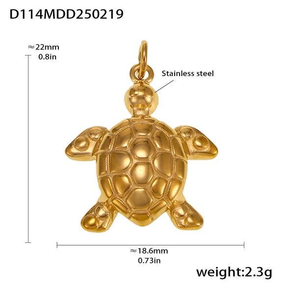 Wholesale Handmade Geometric Fivepointed Star And Ferris Wheel Pendant Necklace For Women Titanium Steel 18K Gold Plated