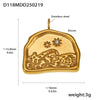 Wholesale Handmade Geometric Fivepointed Star And Ferris Wheel Pendant Necklace For Women Titanium Steel 18K Gold Plated