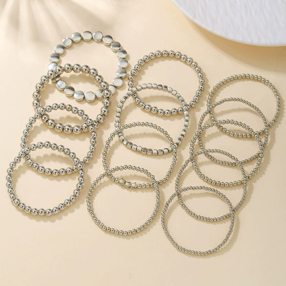 Wholesale Handmade Geometric Fivepointed Star Beads Bracelet Set