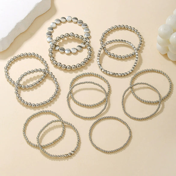 Wholesale Handmade Geometric Fivepointed Star Beads Bracelet Set