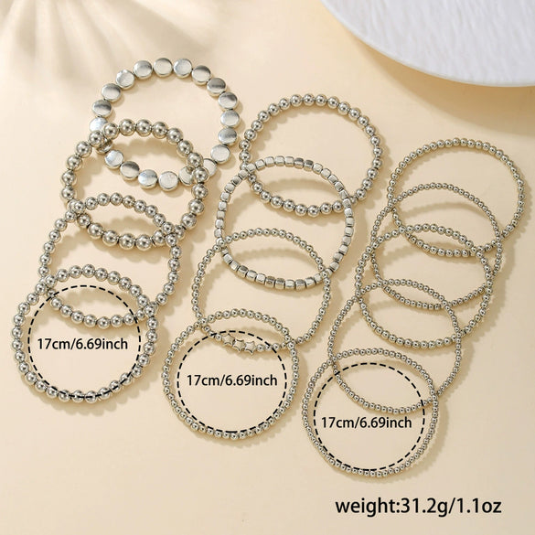 Wholesale Handmade Geometric Fivepointed Star Beads Bracelet Set