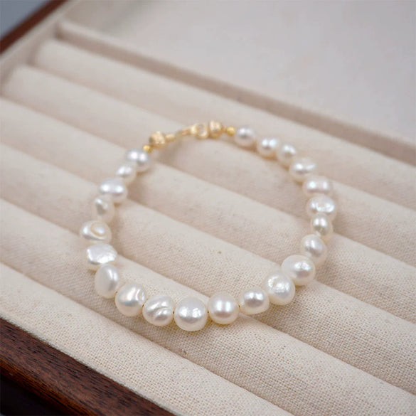 Wholesale Handmade Geometric Freshwater Pearl Bracelet And Necklace
