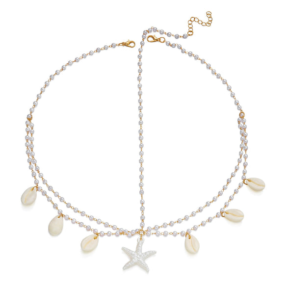 Wholesale Handmade Geometric Imitation Pearl Headpiece And Beaded Anklet For Children
