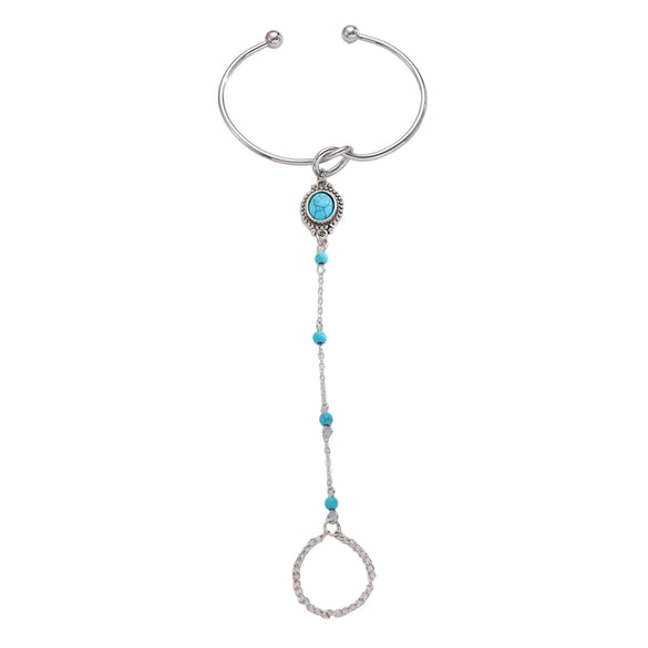 Wholesale Handmade Geometric Iron Finger Bracelet Women's Hand Accessory