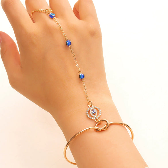 Wholesale Handmade Geometric Iron Finger Bracelet Women's Hand Accessory