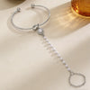 Wholesale Handmade Geometric Iron Finger Bracelet Women's Hand Accessory