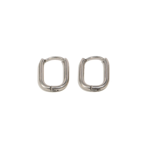 Wholesale Handmade Geometric Minimalist Women's Stainless Steel 18K Gold Plated Ushaped Earrings
