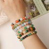 Wholesale Handmade Geometric Natural Stone Agate Beaded Bracelet