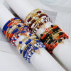 Wholesale Handmade Geometric Polymer Alloy Acrylic Rugby Bracelet For Friendship