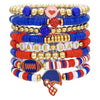 Wholesale Handmade Geometric Polymer Alloy Acrylic Rugby Bracelet For Friendship