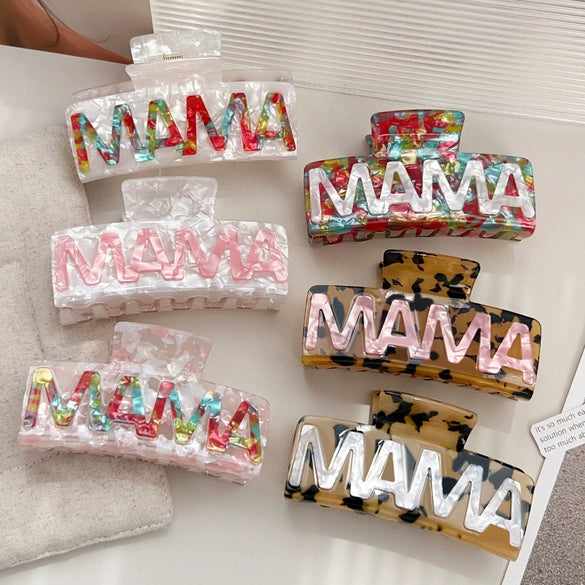 Wholesale Handmade Geometric Pvc Women's Hair Grab Clip Hair Accessories
