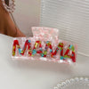 Wholesale Handmade Geometric Pvc Women's Hair Grab Clip Hair Accessories
