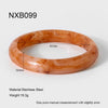Wholesale Handmade Geometric Retro Amber Black And White Gradient Resin Bracelet And Ring Jewelry For Women