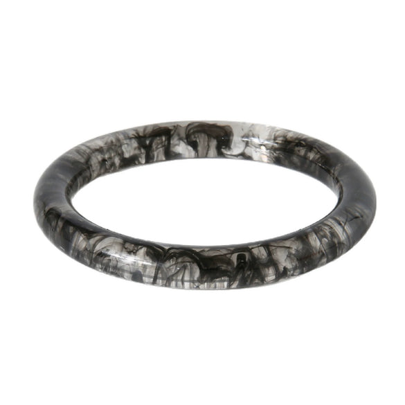 Wholesale Handmade Geometric Retro Amber Black And White Gradient Resin Bracelet And Ring Jewelry For Women