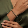 Wholesale Handmade Geometric Silver Electroplated Freshwater Pearl Bracelet For Women