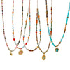 Wholesale Handmade Geometric Stainless Steel Beaded Necklace Pendant Clavicle Chain Choker For Women