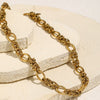 Wholesale Handmade Geometric Stainless Steel 18K Gold Plated Chain Necklace For Women