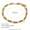 Wholesale Handmade Geometric Stainless Steel 18K Gold Plated Chain Necklace For Women