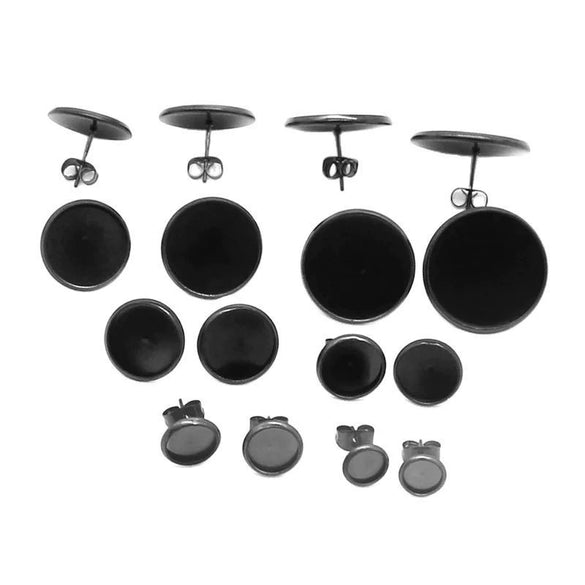 Wholesale Handmade Geometric Stainless Steel Multicolor Electroplated Women's Earrings Accessories