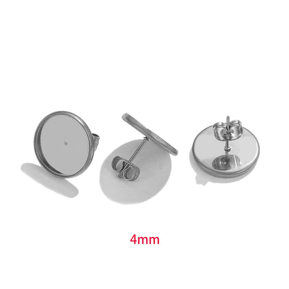 Wholesale Handmade Geometric Stainless Steel Multicolor Electroplated Women's Earrings Accessories