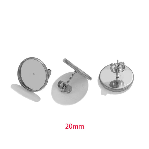 Wholesale Handmade Geometric Stainless Steel Multicolor Electroplated Women's Earrings Accessories