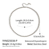 Wholesale Handmade Geometric Twisted Chain Necklace 18K Real Gold Plated Stainless Steel Jewelry For Women
